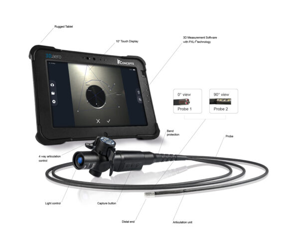 wideo-endoskop pomiarowy 3d